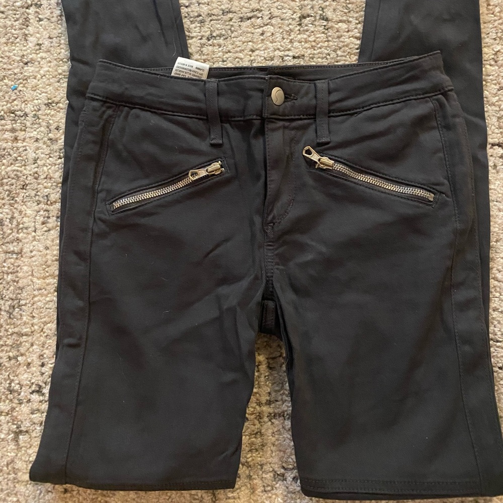 Joe’s Grey Skinny Moto Style Jeans